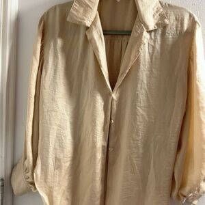 Cream Button-Up Shirt